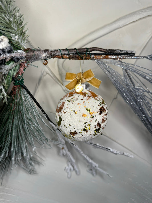 Holiday textured ornaments Gemstones