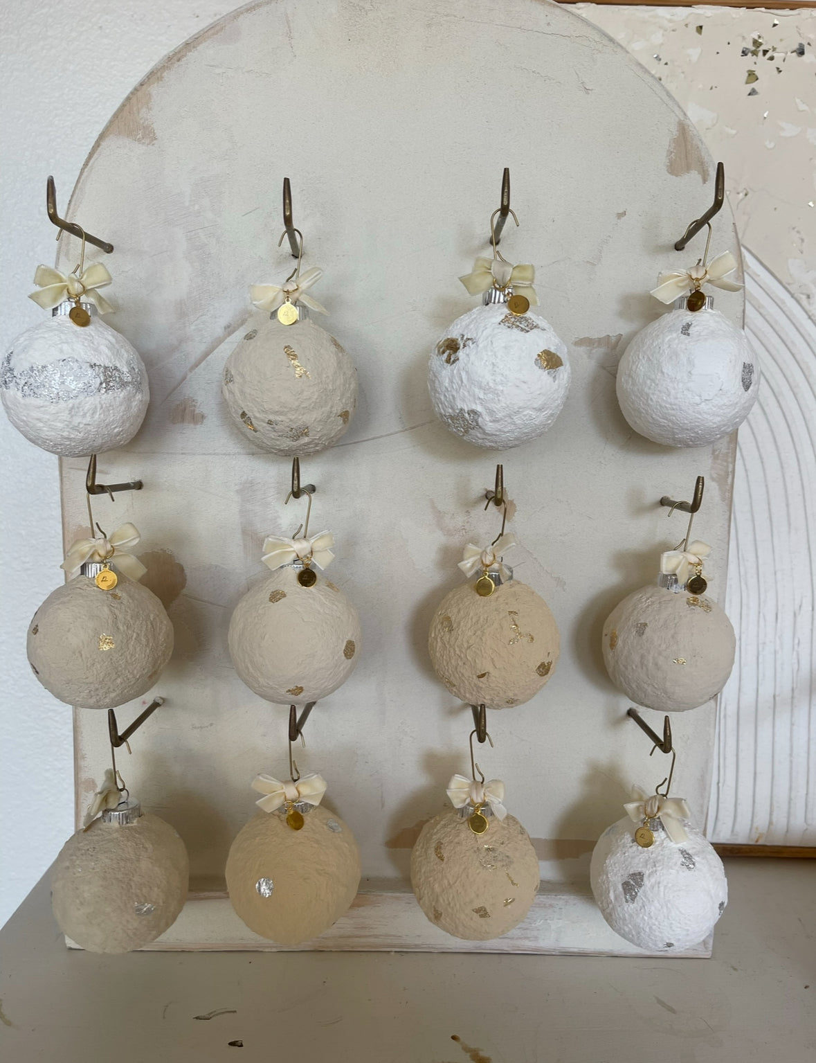 Textured Holiday Ornaments